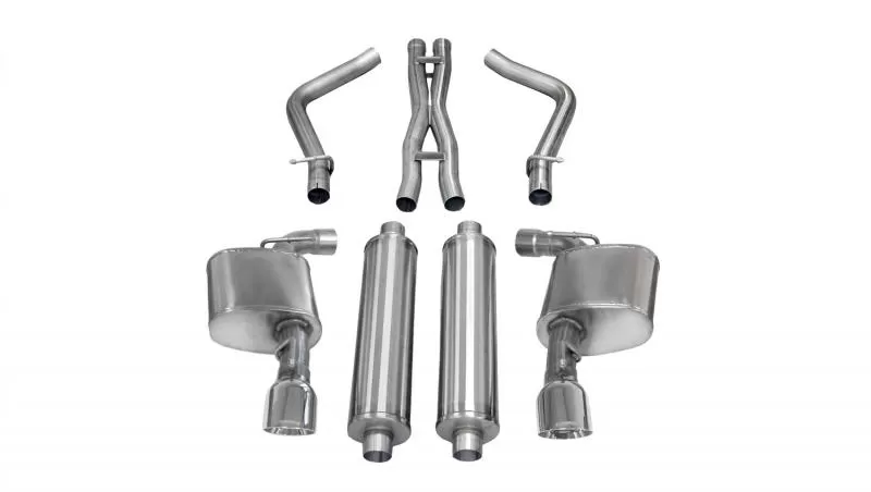 CORSA Performance 2.75" Catback Exhaust Dual Rear Exit with Single 4.5" Polished Pro-Series Tips Dodge Charger SRT 2014-2014 - 14464