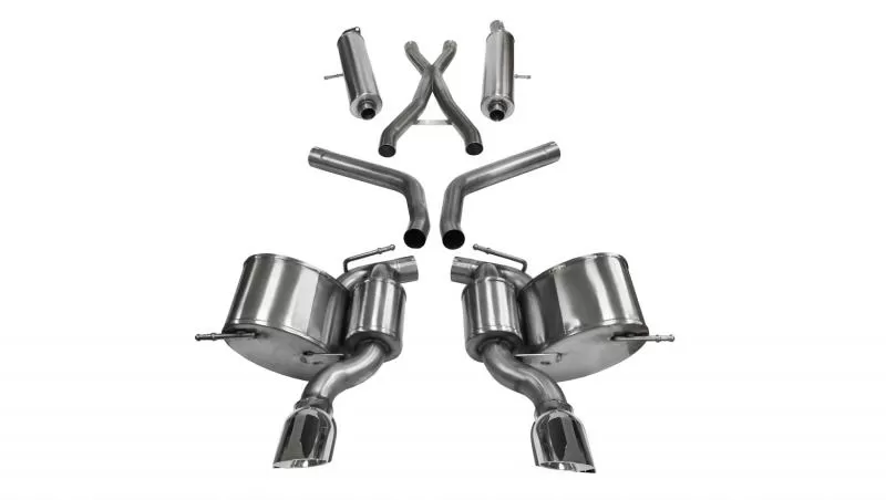 CORSA Performance 2.75" Catback Exhaust Dual Rear Exit with Single 4.5" Polished Pro-Series Tips Jeep Grand Cherokee SRT | SRT-8 2014-2019 - 14466