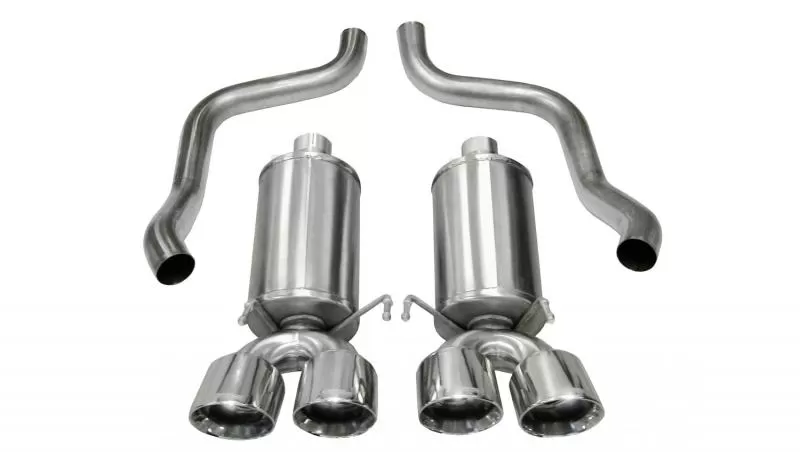 CORSA Performance 2.5" Axleback Exhaust Dual Rear Exit with Twin 3.5" Polished Pro-Series Tips Chevrolet Corvette C6 2009-2013 - 14470