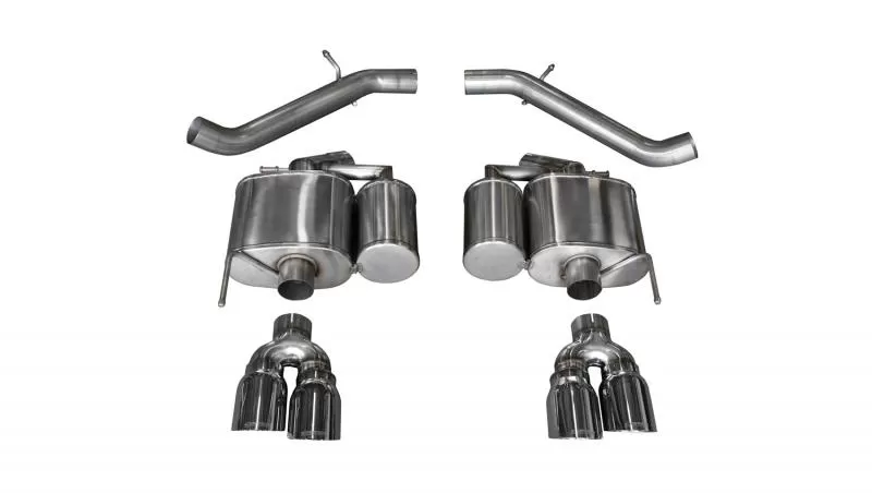 CORSA Performance 3.0" Axleback Exhaust Dual Rear Exit with Twin 4.0" Polished Pro-Series Tips Cadillac ATS V 2016-2019 - 14478