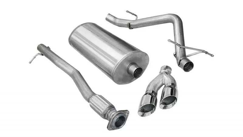 CORSA Performance 3.0" Catback Exhaust Single Side Exit with Twin 4.0" Polished Pro-Series Tips Chevrolet Silverado 1500 | GMC Sierra 2011-2013 - 14523