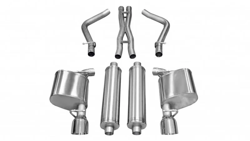 CORSA Performance 2.5" Catback Exhaust Dual Rear Exit with Single 4.5" Polished Pro-Series Tips Chrysler 300 2011-2014 - 14535