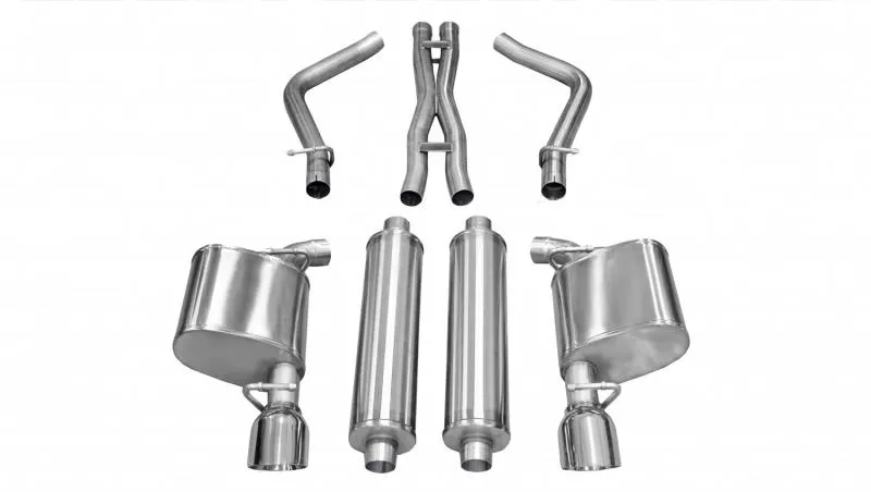 CORSA Performance 2.5" Catback Exhaust Dual Rear Exit with Single 4.5" Polished Pro-Series Tips Chrysler 300 2011-2014 - 14537