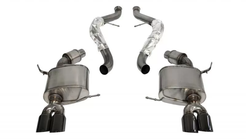 CORSA Performance 2.5" Catback Exhaust Dual Rear Exit with Twin 3.0" Black PVD Pro-Series Tips BMW M3 E90 Sedan 2008-2012 - 14569BLK