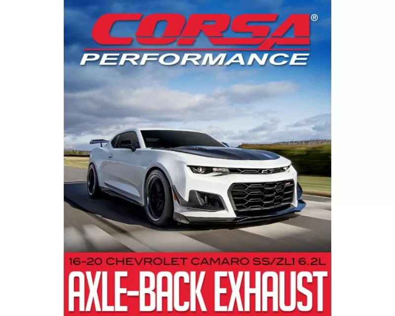 CORSA Performance Xtreme Axleback Exhaust Chevrolet Camaro SS/ZL1 6.2L 2016-2020 - 14789BLK