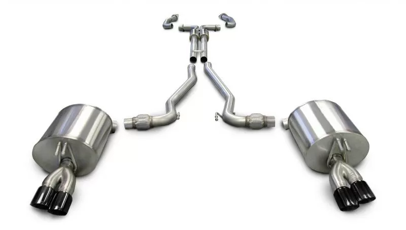 CORSA Performance 2.5" Catback Exhaust Dual Rear Exit with Twin 3.0" Black PVD Pro-Series Tips Pontiac G8 GT | GXP 2008-2009 - 14950BLK