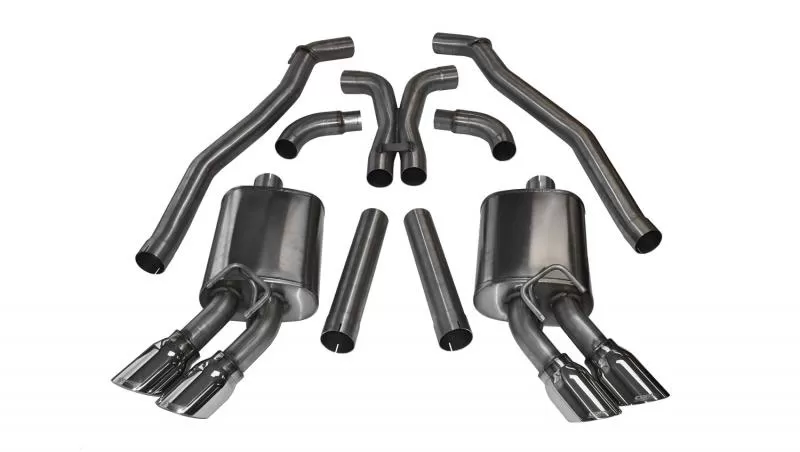 CORSA Performance 3.0" Catback Exhaust Dual Rear Exit with Twin 4.0" Polished Pro-Series Tips Chevrolet Camaro ZL1 Coupe 2012-2015 - 14971