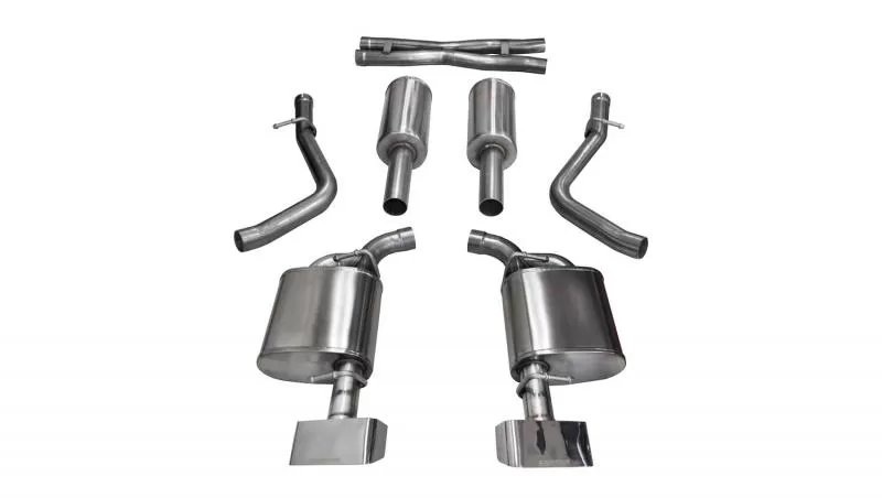 CORSA Performance 2.5" Catback Exhaust Dual Rear Exit with GTX2 Polished Tips Dodge Challenger R/T 2015-2016 - 14975