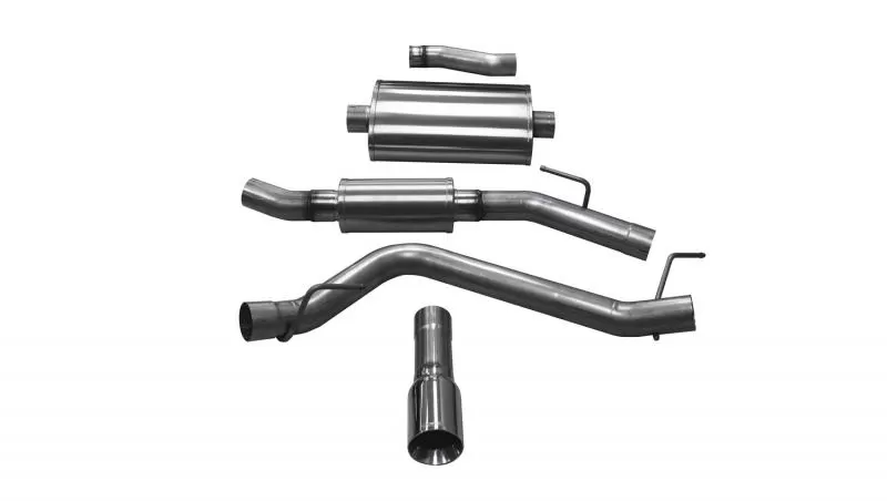 CORSA Performance 3.0" Catback Exhaust Single Side Exit with 4.0" Polished Tip Jeep Gladiator JT 2020-2020 - 21062