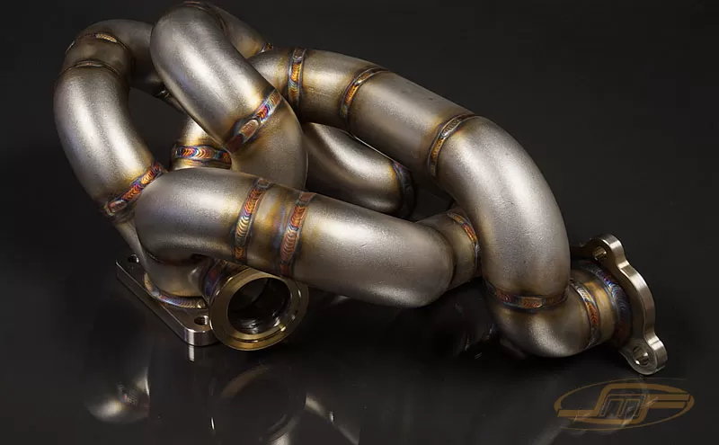 JM Fabrications DSM Bottom Mount Open T3 Tubular Exhaust Manifold With Tial 44MM MVR Wastegate Flange - DSM-EXMANI-02-MVR