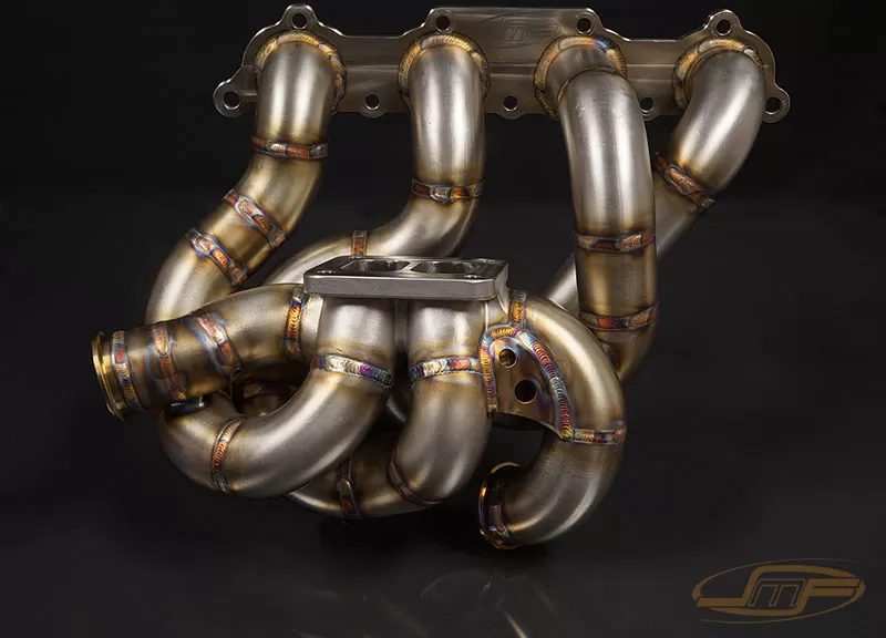 JM Fabrications DSM Top Mount Open T3 Tubular Exhaust Manifold With Tial 44MM MVR Wastegate Flange - DSM-EXMANI-03-MVR