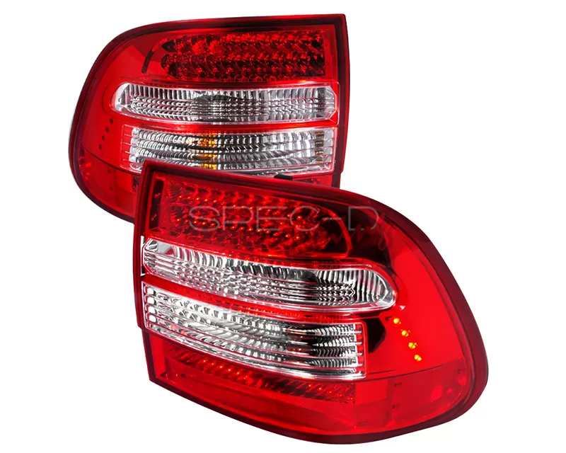 Spec-D LED Tail Lights Red Porsche Cayenne 2003-2006 - LT-CAY03RLED-KS
