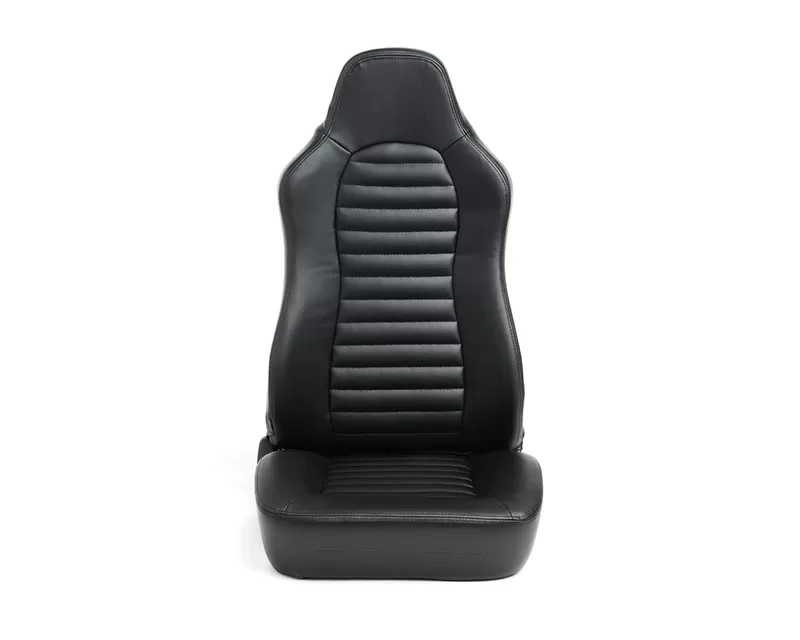Cipher Auto Black Leather Universal Suspension|Jeep Seats - Pair - CPA3001PBK