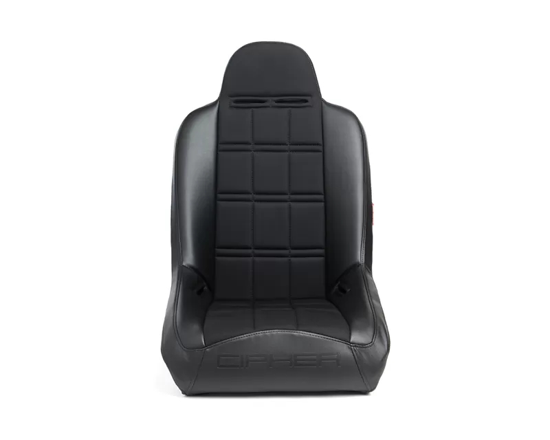Cipher Auto Black Leather Fabric Insert Universal Fixed Bucket Suspension|Jeep Seats - Single - CPA3003FBK(SINGLE)