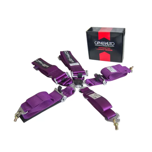 Cipher Auto Violet Purple 5 Point Camlock Racing Harness - Single - CPA4005VP
