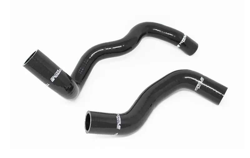 Torque Solution Silicone Radiator Hose Kit Black Ford Focus RS 16-19 - TS-CH-513BK