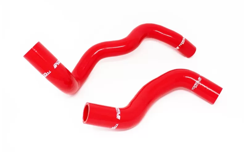 Torque Solution Silicone Radiator Hose Kit Red Ford Focus RS 16-19 - TS-CH-513RD