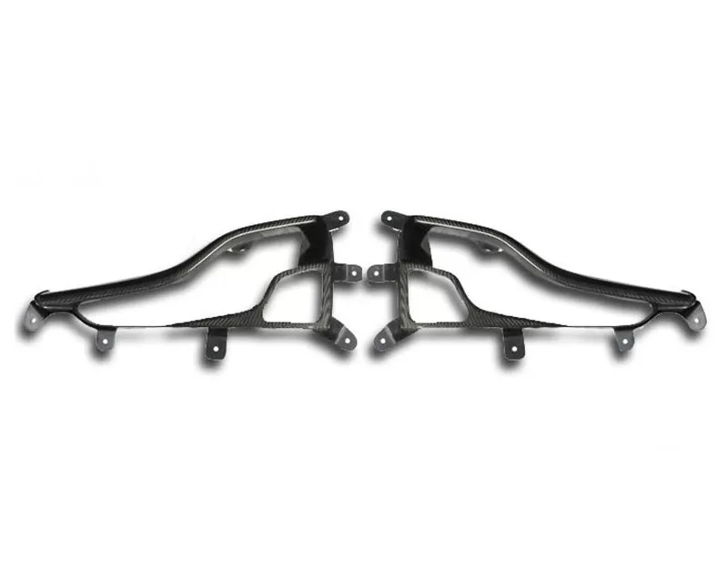 R-Tuned Carbon Fiber OEM Style Rear Bumper Lower Grills Ferrari 458 10-15 - RTFE019RBG