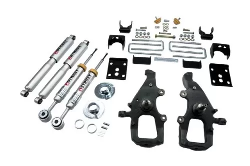 Belltech +1 to -3inch Front 5inch Rear Lowering Kit w/ SP Shocks Ford F150 All Cabs 2WD 2004-2008 - 911SP
