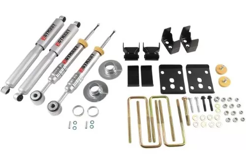Belltech +1 to -3inch Front 5.5inch Rear Lowering Kit w/ SP Shocks Ford F150 Ext/Quad Cab Short Bed 2009-2013 - 972SP