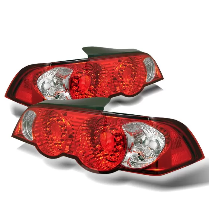 Spyder Auto Red Clear LED Tail Lights Acura RSX 2002-2004 - ALT-YD-ARSX02-LED-RC