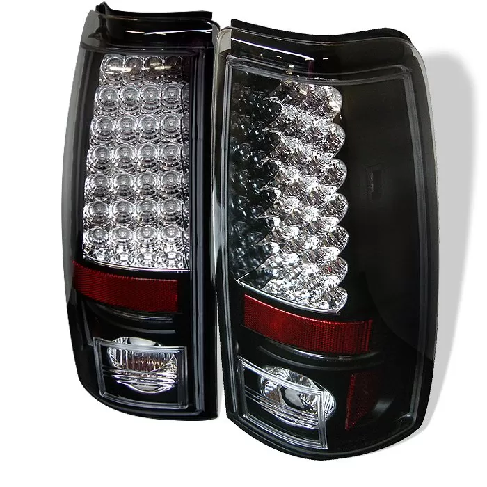 Spyder Auto LED Black Tail Lights Chevrolet Silverado & GMC Sierra 1500/2500/3500 1999-2002 - ALT-YD-CS99-LED-BK