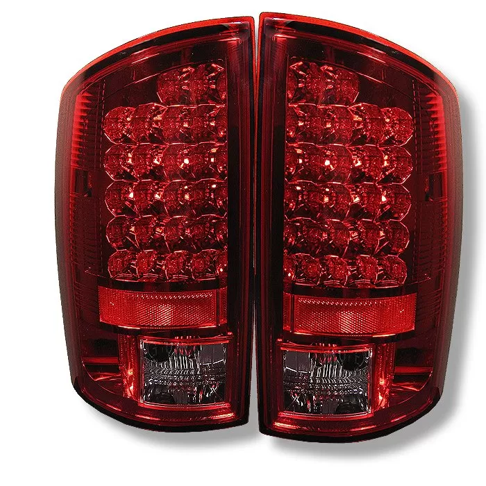 Spyder Auto LED Red/Clear Tail Lights Dodge Ram 1500 2500 3500 2002-2006 - ALT-YD-DRAM02-LED-RC