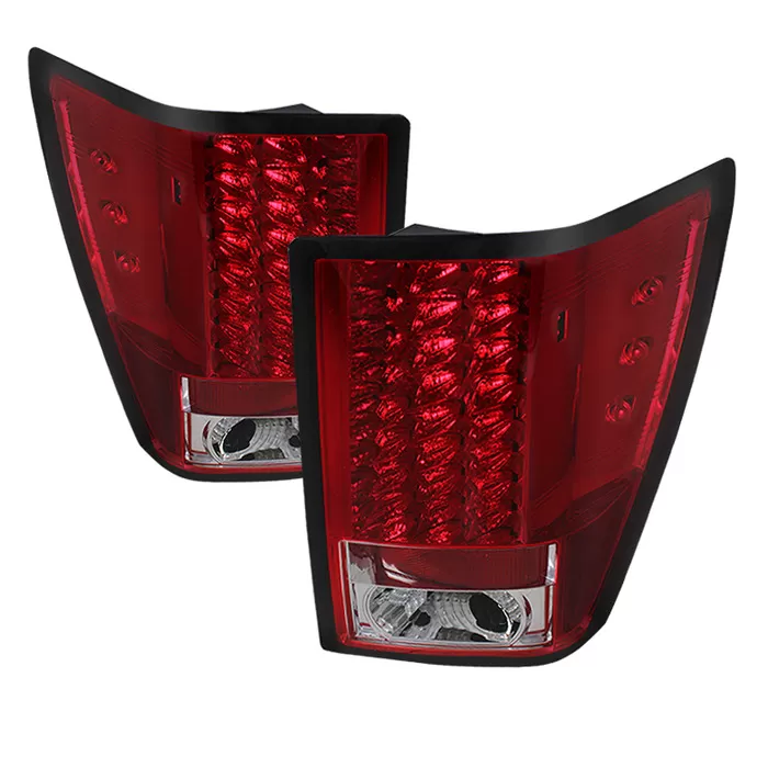 Spyder Auto Red Clear LED Taillights Jeep Grand Cherokee 2007-2010 - ALT-YD-JGC07-LED-RC