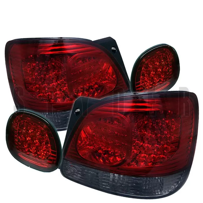 Spyder Auto LED Red/Clear Tail Lights Lexus GS 300 400 1998-2005 - ALT-YD-LGS98-LED-RC
