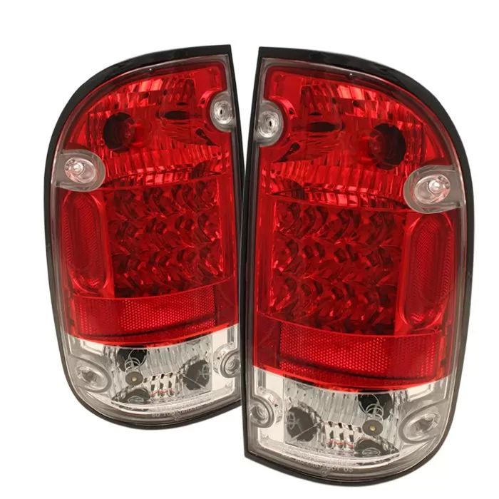 Spyder Auto LED Red/Clear Tail Lights Toyota Tacoma 1995-2000 - ALT-YD-TT95-LED-RC