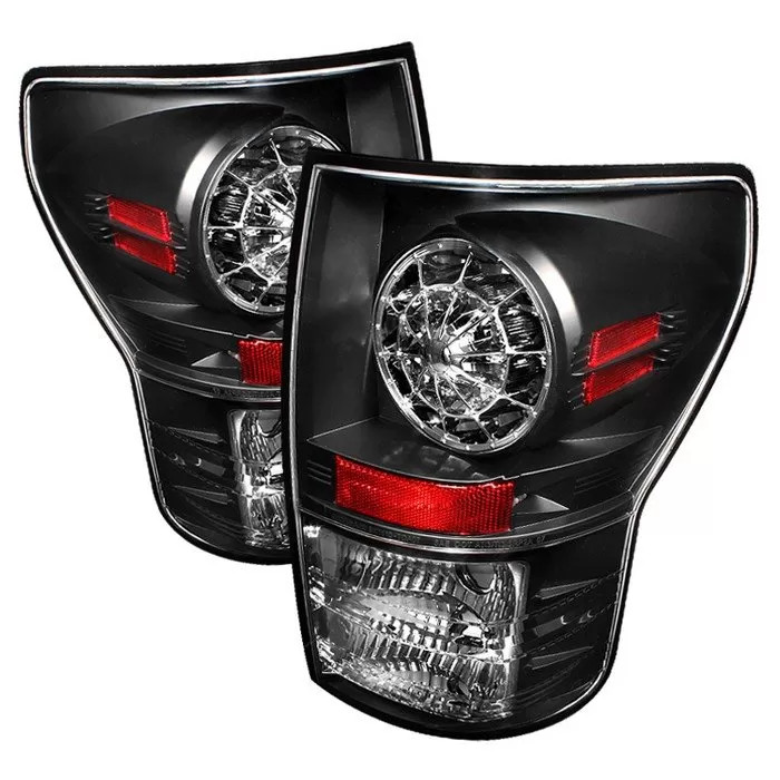 Spyder Auto LED Black Tail Lights Toyota Tundra 2007-2009 - ALT-YD-TTU07-LED-BK