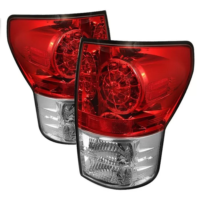 Spyder Auto LED Red/Clear Tail Lights Toyota Tundra 2007-2009 - ALT-YD-TTU07-LED-RC