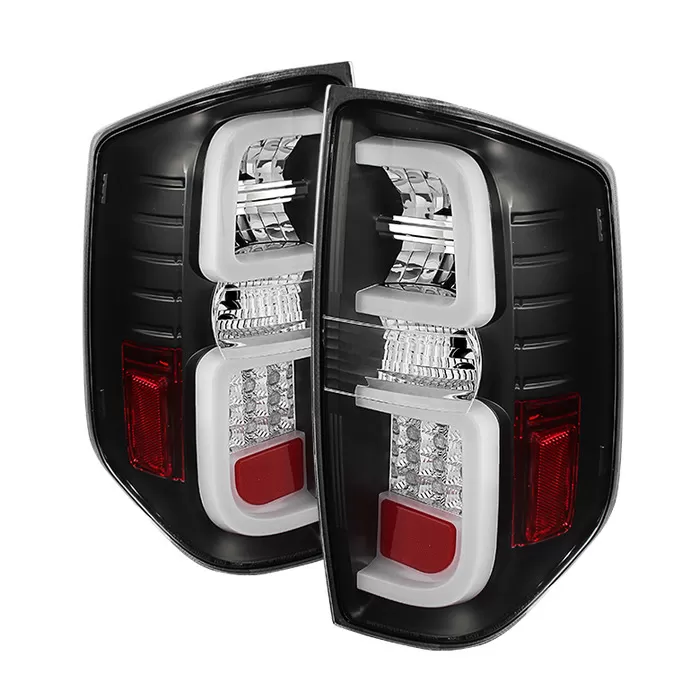 Spyder Auto Black LED Taillights with Light Bar Toyota Tundra 2014-2018 - ALT-YD-TTU14-LED-BK