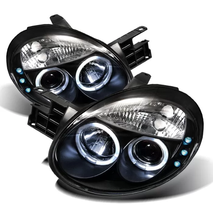 Spyder Auto Halo LED Black Projector HeadLights Dodge Neon 2003-2005 - PRO-YD-DN03-HL-BK