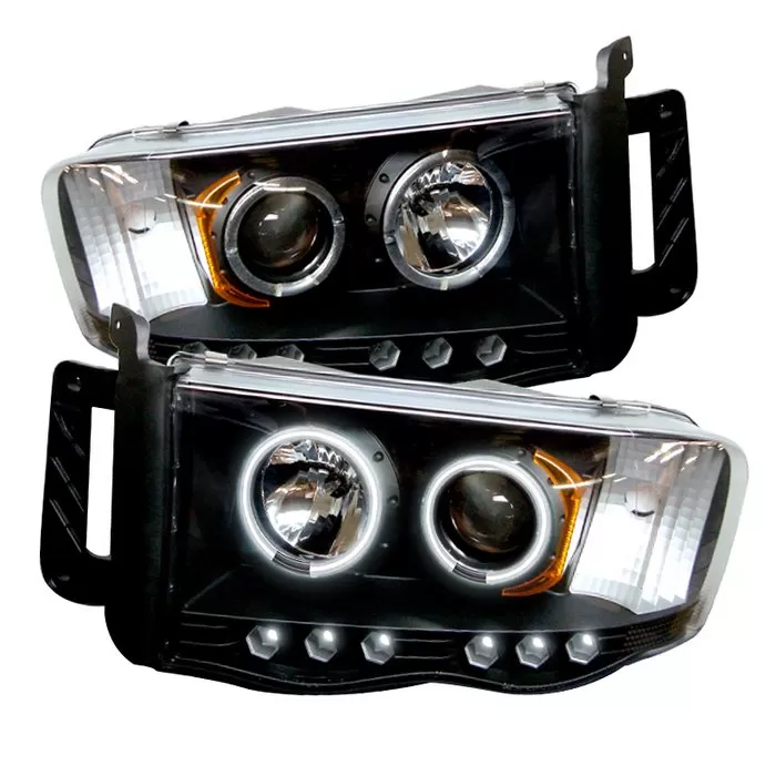 Spyder Auto CCFL LED Black Projector HeadLights Dodge Ram 1500 2500 3500 2002-2005 - PRO-YD-DR02-CCFL-BK