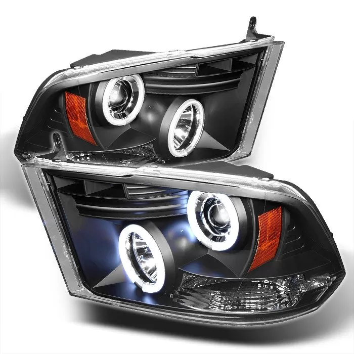 Spyder Auto CCFL LED Black Projector HeadLights Dodge Ram 1500 2009-2010 - PRO-YD-DR09-CCFL-BK