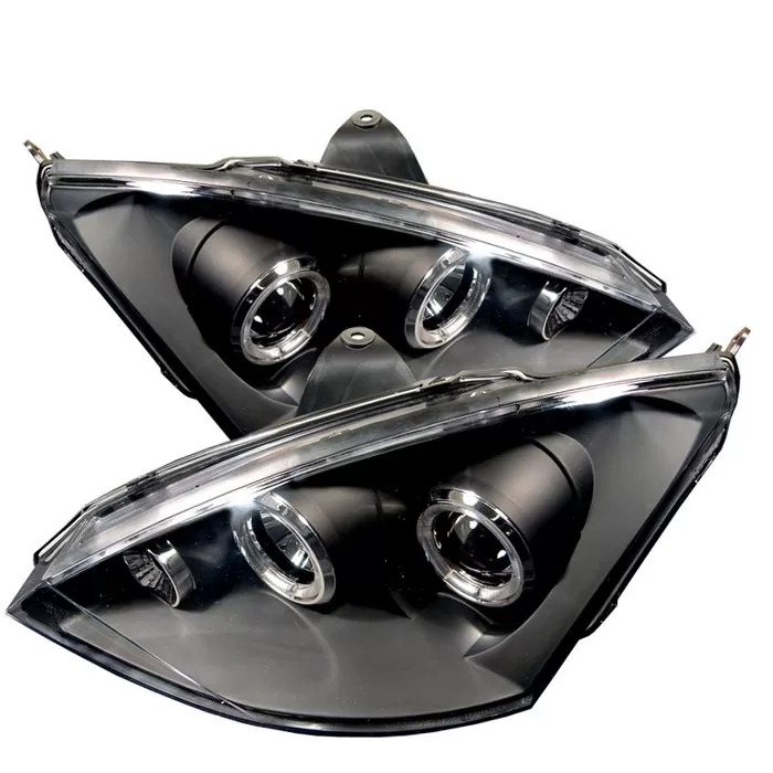 Spyder Auto Halo Black Projector HeadLights Ford Focus 2000-2004 - PRO-YD-FF00-HL-BK