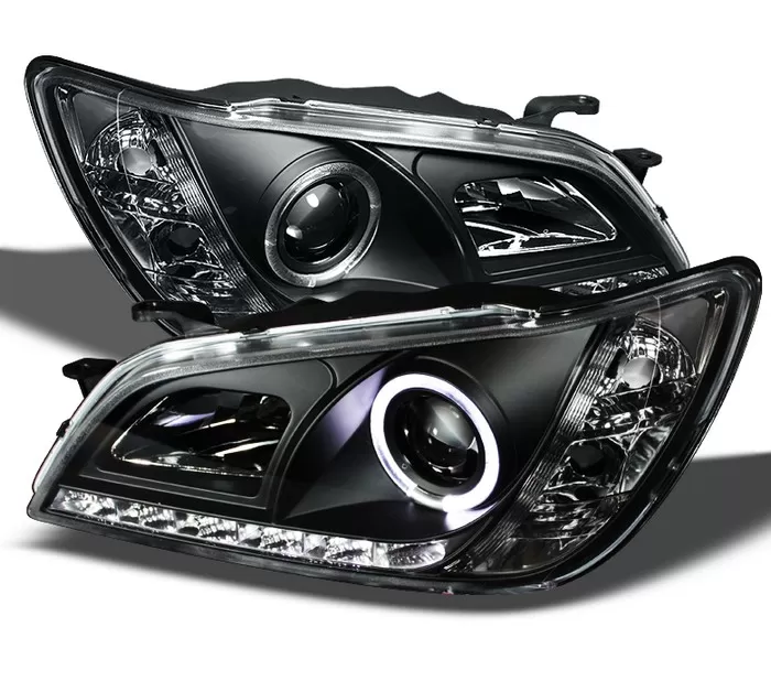 Spyder Auto HID Type DRL LED Black Projector HeadLights Lexus IS300 2001-2005 - PRO-YD-LIS01-HID-DRL-BK