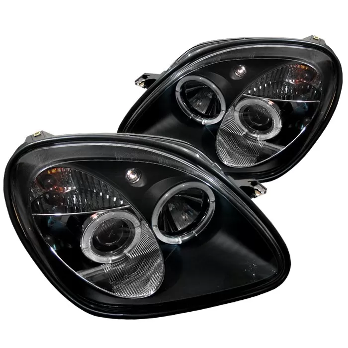 Spyder Auto Halo Black Projector HeadLights Mercedes Benz Slk 1998-2004 - PRO-YD-MBSLK98-1PC-HL-BK