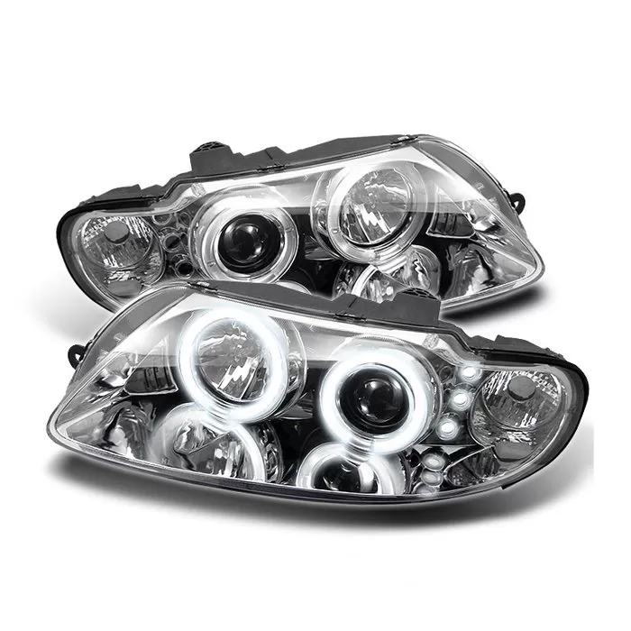 Spyder Auto Halo LED Projector HeadLights White Pontiac GTO 2004-2006 - PRO-YD-PGTO04-HL-C