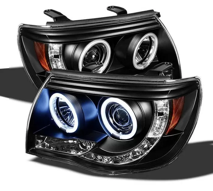 Spyder Auto CCFL LED Black Projector HeadLights Toyota Tacoma 2005-2008 - PRO-YD-TT05-CCFL-BK