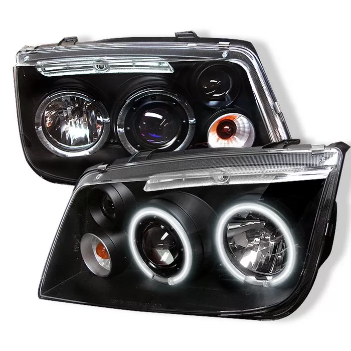 Spyder Auto CCFL LED Black Projector HeadLights Volkswagen Jetta 1999-2005 - PRO-YD-VJ99-CCFL-BK