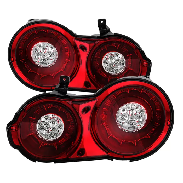 Spyder Auto LED Tail Lights Red Clear Nissan GTR 09-15 - ALT-YD-NGTR09-LED-RC