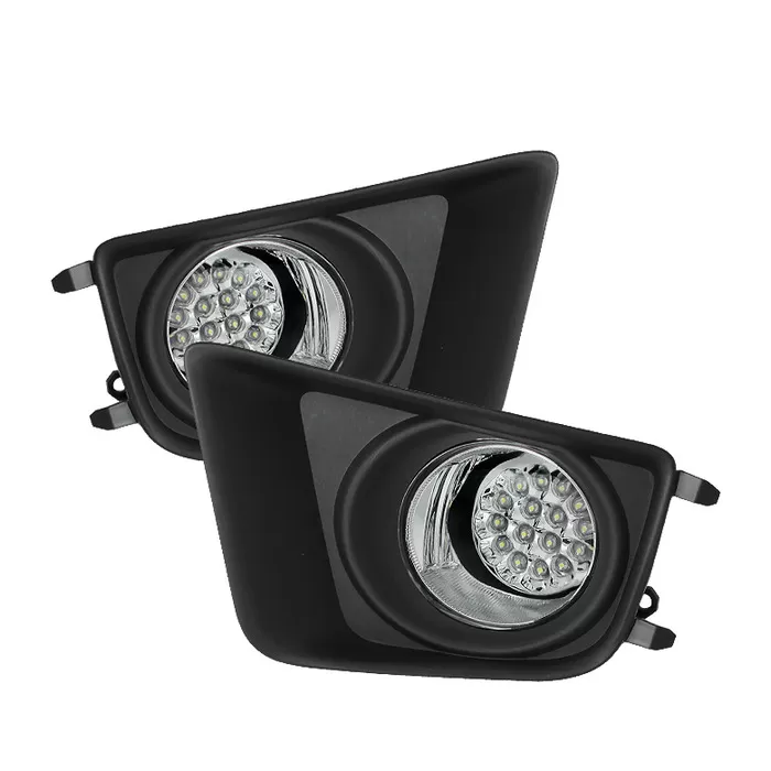 Spyder Auto Clear LED Fog Lights with Switch Toyota Tacoma 2012-2015 - FL-LED-TTA2012-C
