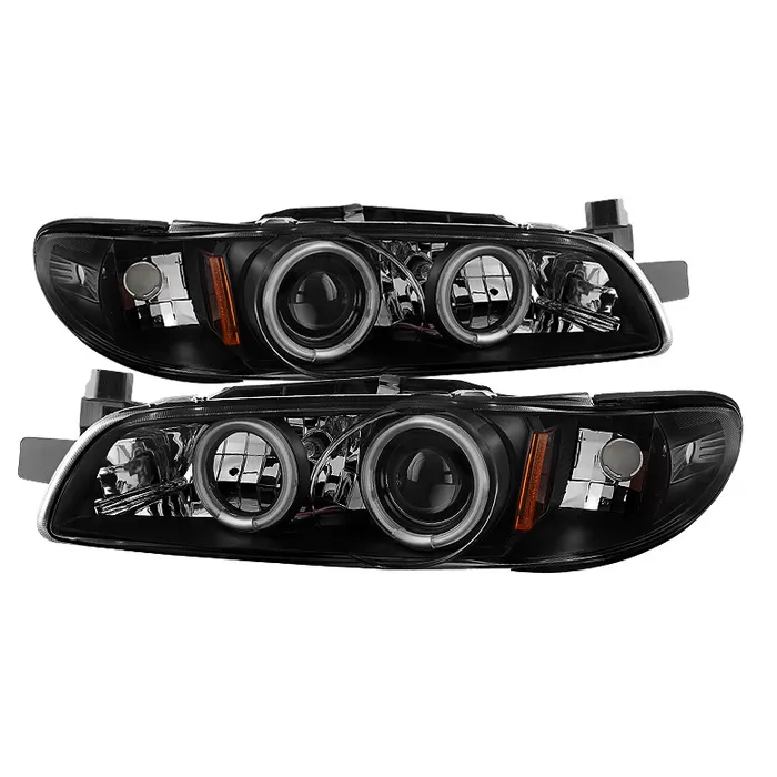 Spyder Auto Black 1-Piece CCFL Halo Projector Headlights with High 9005 and Low H1 Lights Included Pontiac Grand Prix 1997-2003 - PRO-YD-PGP97-1PC-CCFL-BK