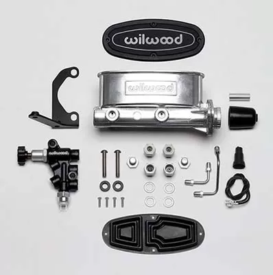 Wilwood Aluminum Tandem M/C Kit with Bracket and Valve - 261-13269-P