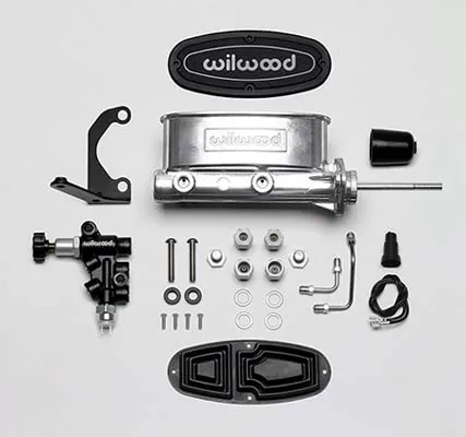 Wilwood Aluminum Tandem M/C Kit with Bracket and Valve - 261-13271-P