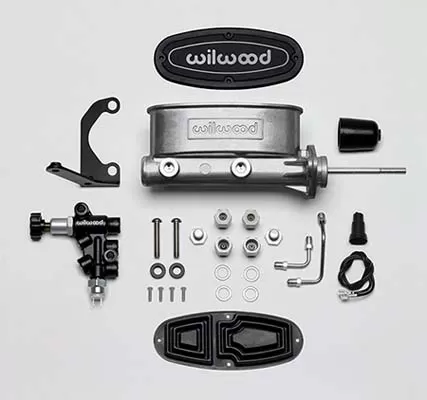 Wilwood Aluminum Tandem M/C Kit with Bracket and Valve - 261-13271