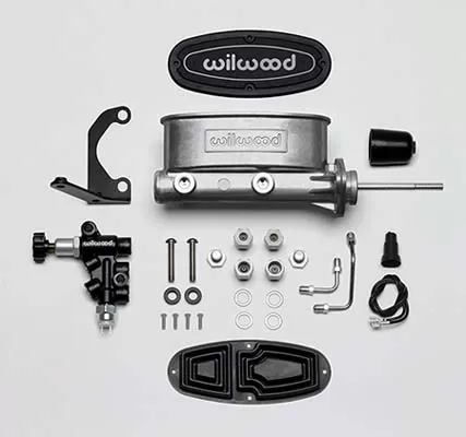 Wilwood Aluminum Tandem M/C Kit with Bracket and Valve - 261-13626