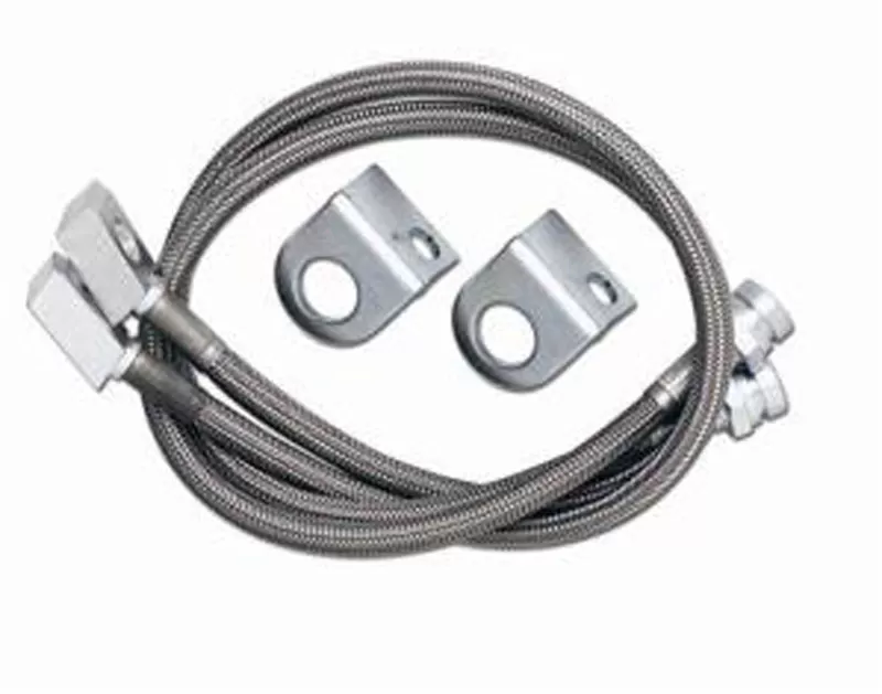 Rubicon Express 20 Inch Front Brake Line Set Stainless Steel Lifted Height of 4 Inch to 6 Inch For Use w/PN RE7000 - RE15531